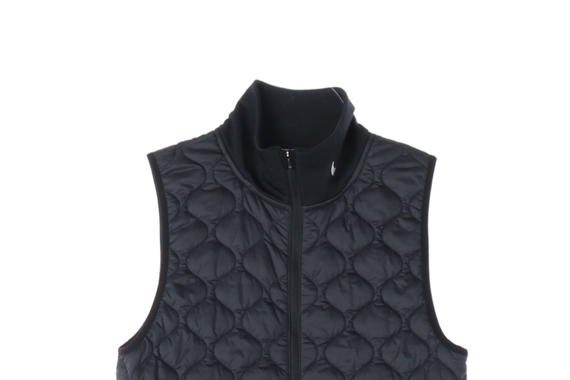 나이키 러닝 블랙 에어로프트 퀼팅 패딩 조끼 집업베스트 M--3