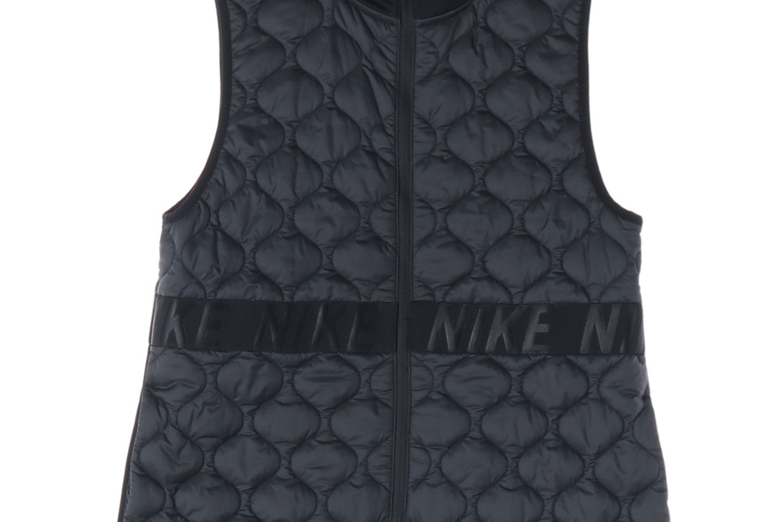 나이키 러닝 블랙 에어로프트 퀼팅 패딩 조끼 집업베스트 M--4