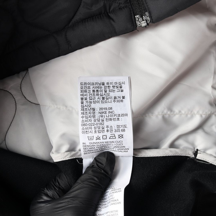 나이키 러닝 블랙 에어로프트 퀼팅 패딩 조끼 집업베스트 M--8