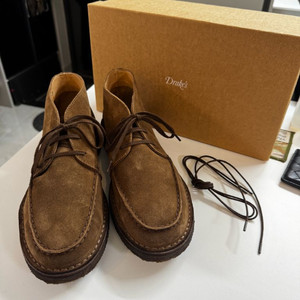 [새상품/UK 9.5] 드레익스 크로스비 목토 처카부츠 브라운