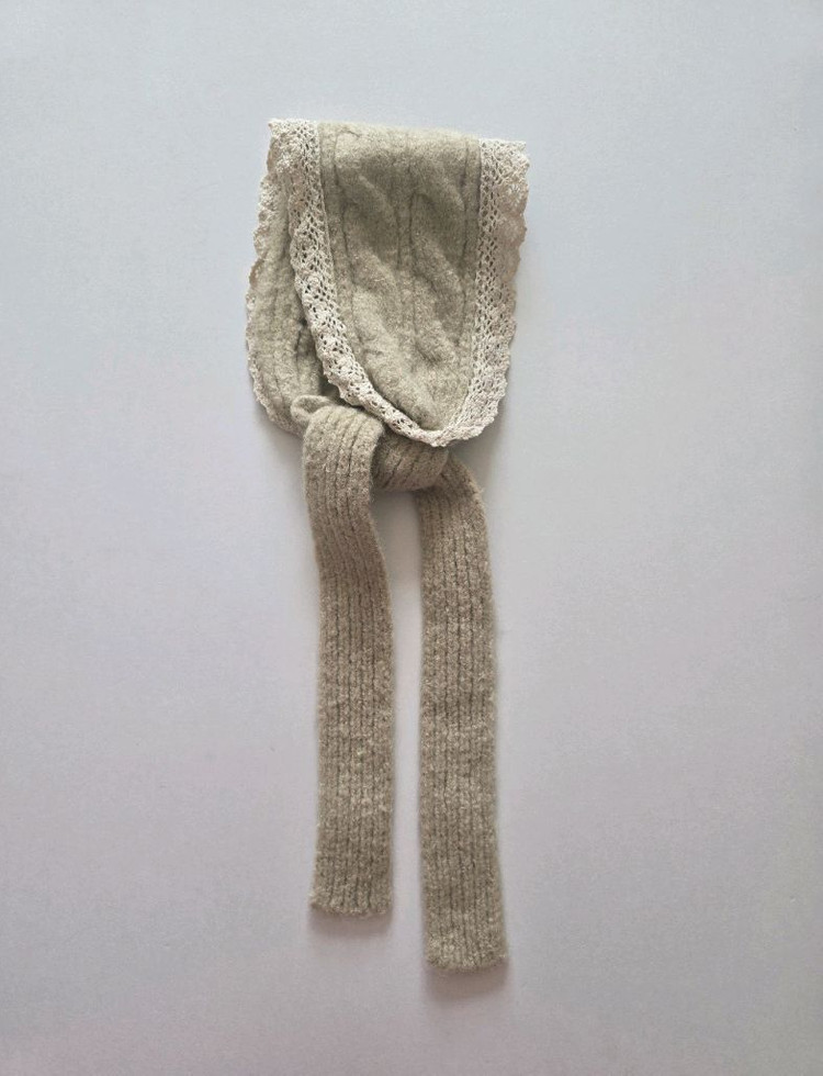 리틀지오 여아 러블리 레이스 니트 귀마개--1