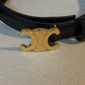 셀린느 트리오페 블랙금장 18mm 75사이즈