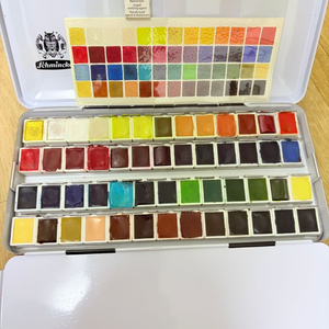 쉬민케 호라담 고체물감 48색(아르쉬 종이패드140장+붓+물통포함)