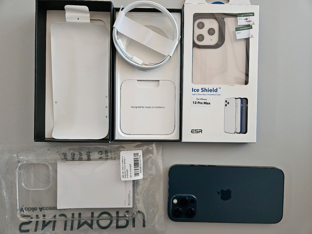 아이폰12프로맥스 256G 블루 홍콩판--14