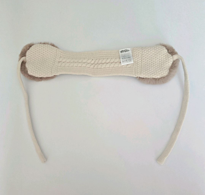 코타키나 유아동 니트 털 귀마개 여아 목도리--3