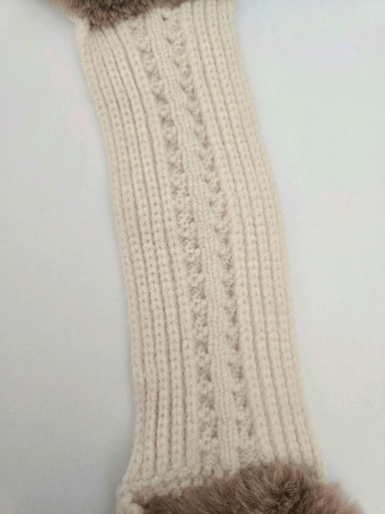 코타키나 유아동 니트 털 귀마개 여아 목도리--4