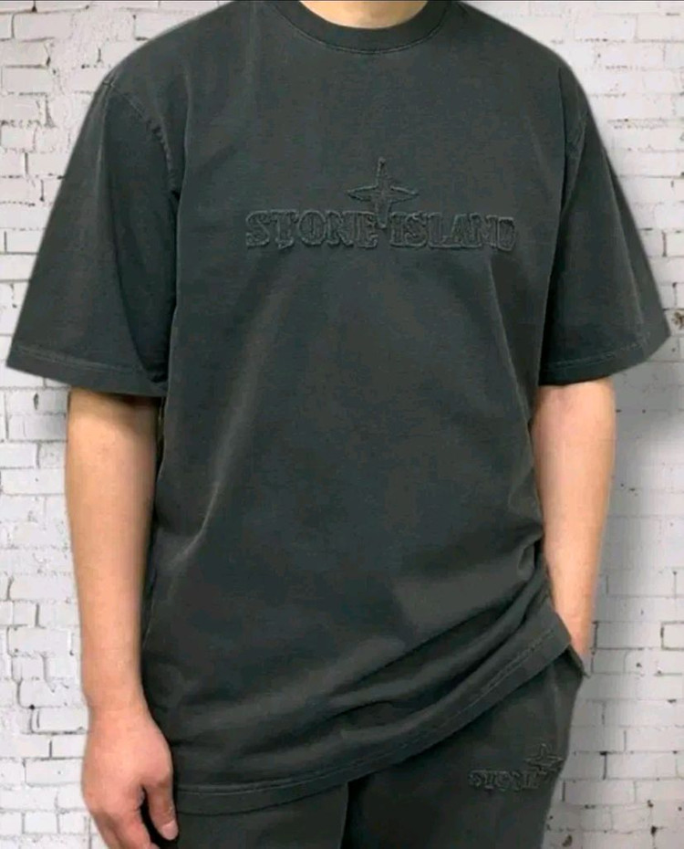 스톤아일랜드 워싱 반팔티--1
