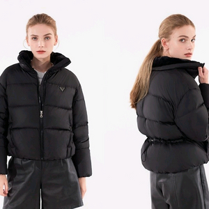 게스 여성 크롭 푸퍼 덕다운 패딩S(55)