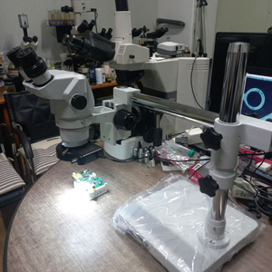 신품 유니버설스텐드 쌍안실체현미경 싸게판매 이미지