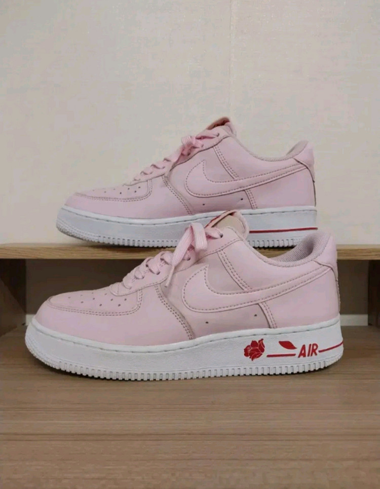 남성 나이키 에어포스1 07 LX 핑크로즈 운동화 (250)--3