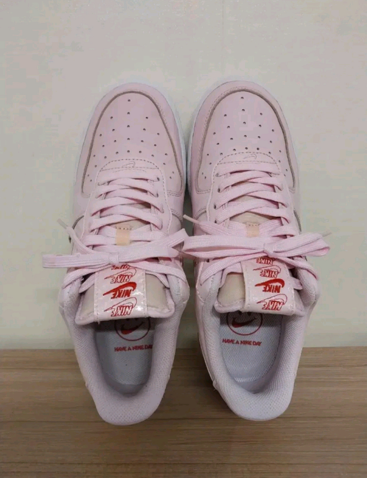 남성 나이키 에어포스1 07 LX 핑크로즈 운동화 (250)--7