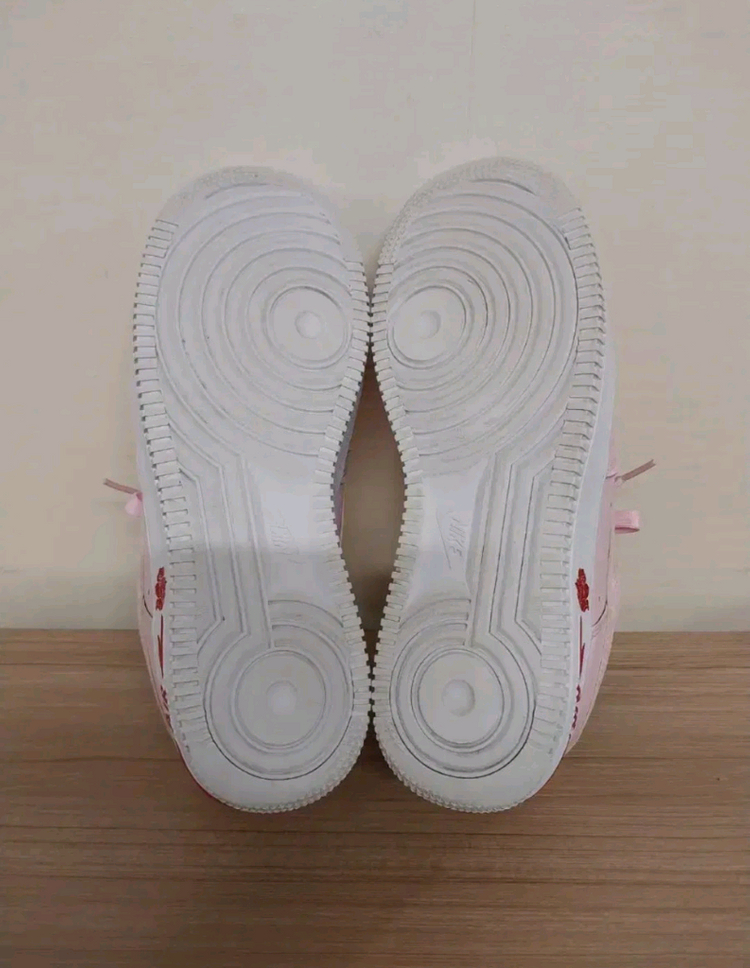 남성 나이키 에어포스1 07 LX 핑크로즈 운동화 (250)--8