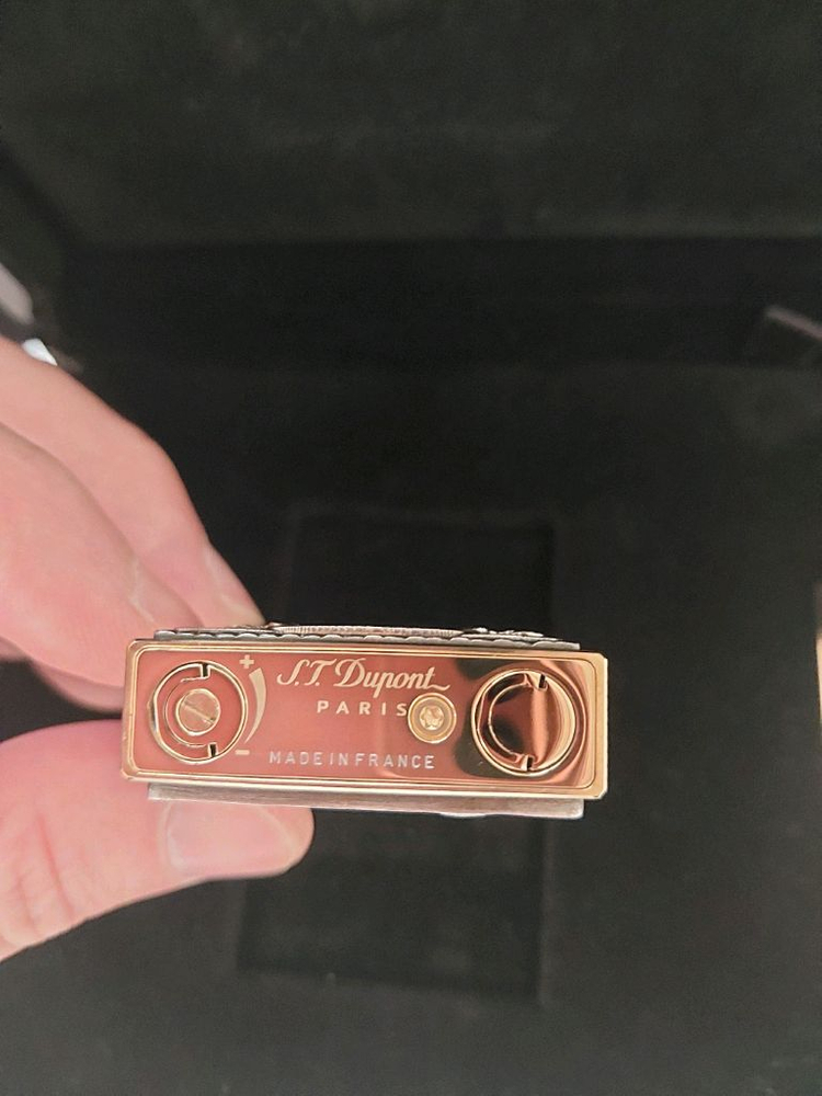 [새상품,한정판,백화점판] 듀퐁라이터 리미티드 에디션 호텔 파티큘리에 금장 쌍불 듀퐁 라이타--9