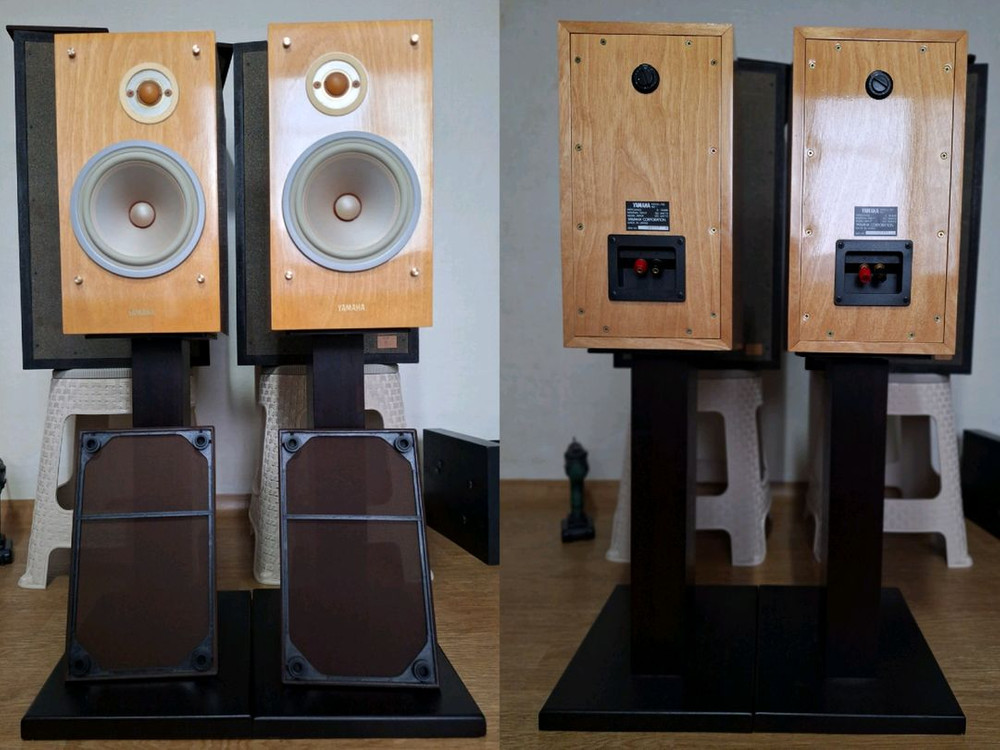 스탠드포함/오버홀/야마하 NS-1 알리코 스피커 빈티지 레트로 인테리어 앤틱 오디오 하이파이 가게 매장 카페 이미지