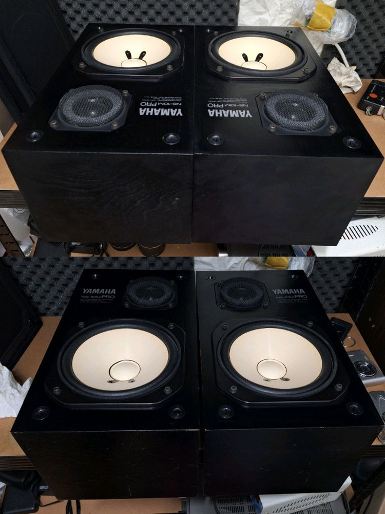 야마하 NS-10M PRO 스튜디오 모니터 스피커 명기 빈티지 레트로 오디오 가게 카페 매장 인테리어 하이파이 이미지