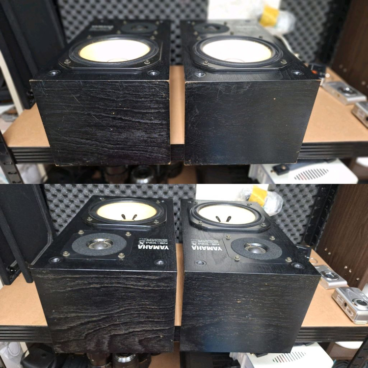 야마하 NS-10MX 모니터링 스피커 오디오 명기 빈티지 레트로 앤틱 인테리어 스튜디오 카페 가게 매장 하이파이 이미지