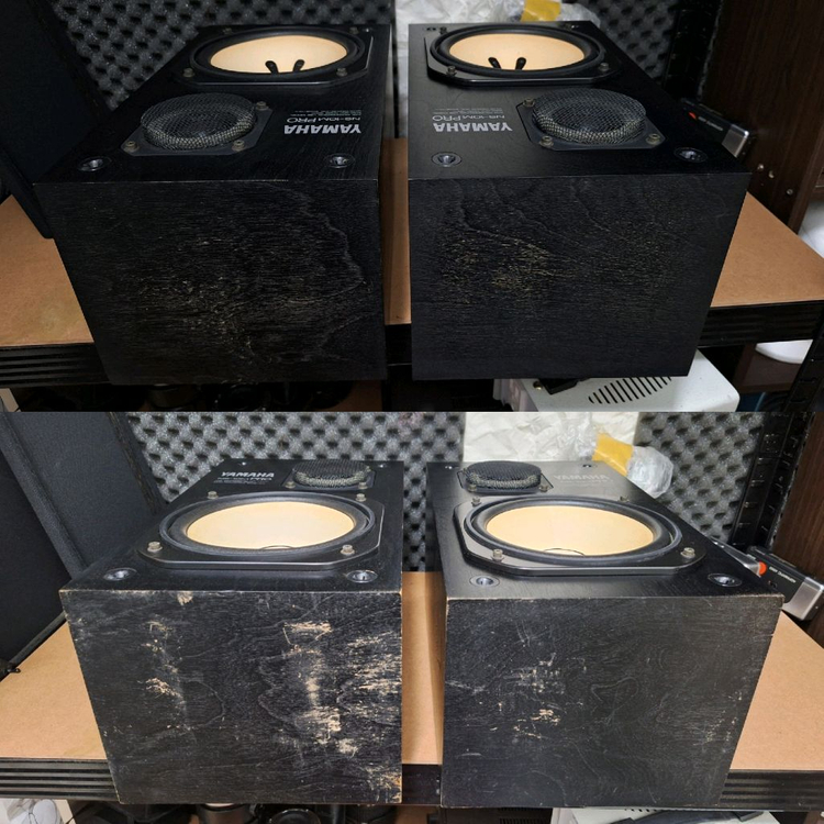 야마하 NS-10M PRO 스튜디오 모니터 스피커 명기 빈티지 레트로 오디오 가게 카페 매장 인테리어 하이파이 이미지