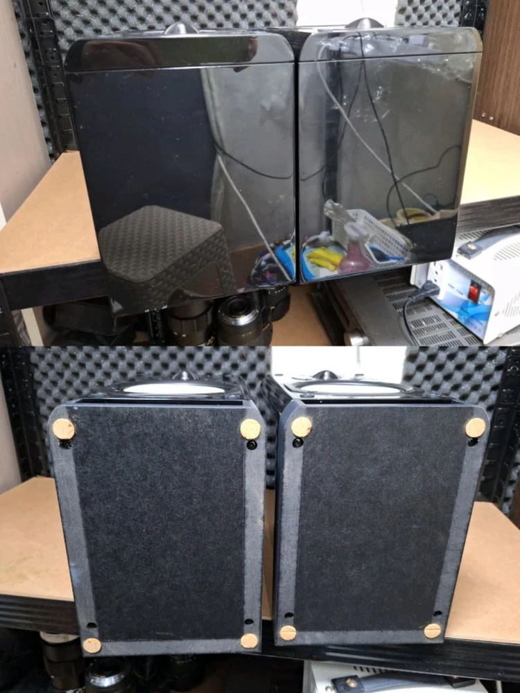 온쿄 ONKYO D-NX10 피아노 마감 북쉘프 스피커 1조 빈티지 레트로 앤틱 가게 매장 카페 오디오 인테리어 이미지