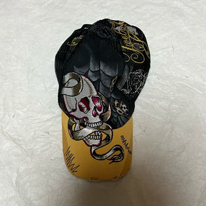 빈티지 해골자수 볼캡