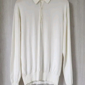 로로피아나 아이보리 긴팔 카라 니트