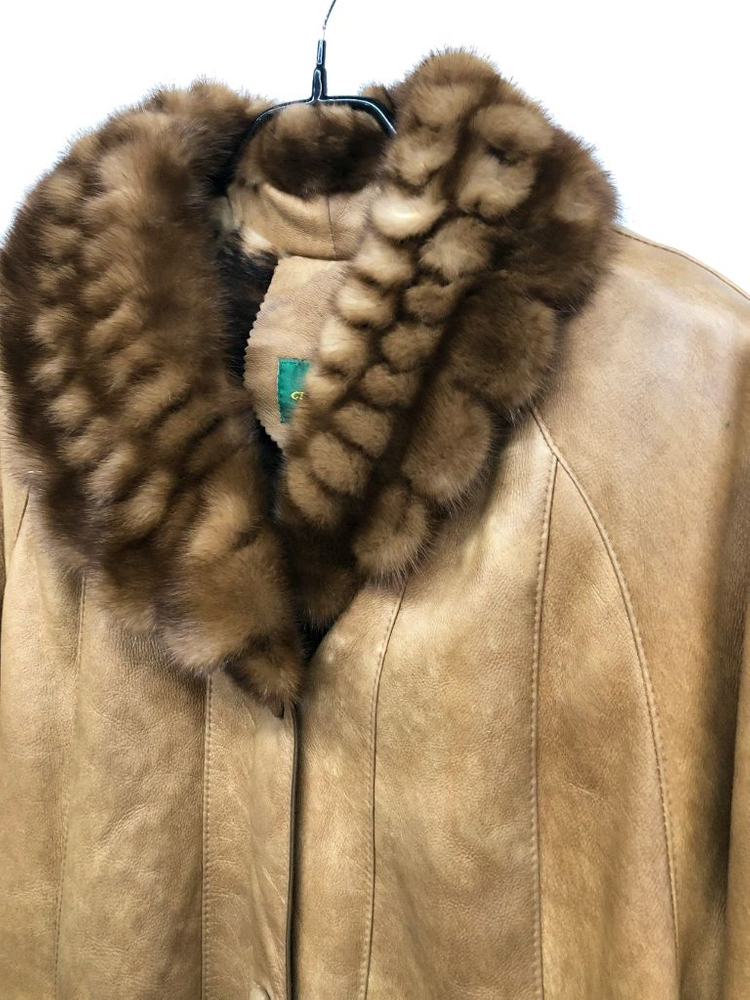 천연 양가죽 양털 무스탕 (66~77)--1