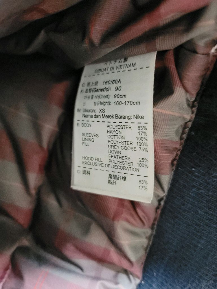 나이키 빈티지 구스다운 워크자켓 90표기 95정사이즈 상태굿--6