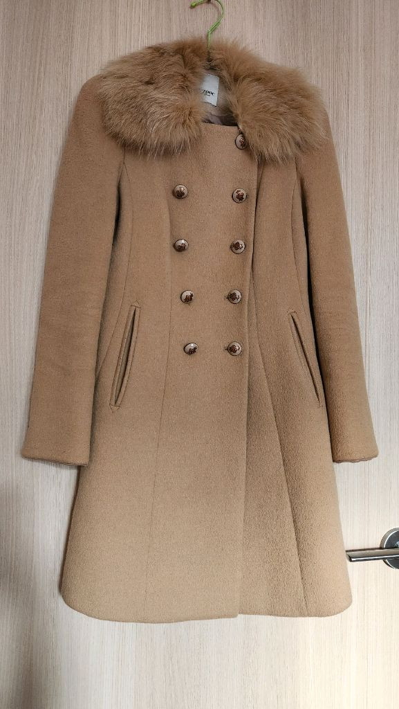 주크 여자베이지코트 울앙고라코트 S--0