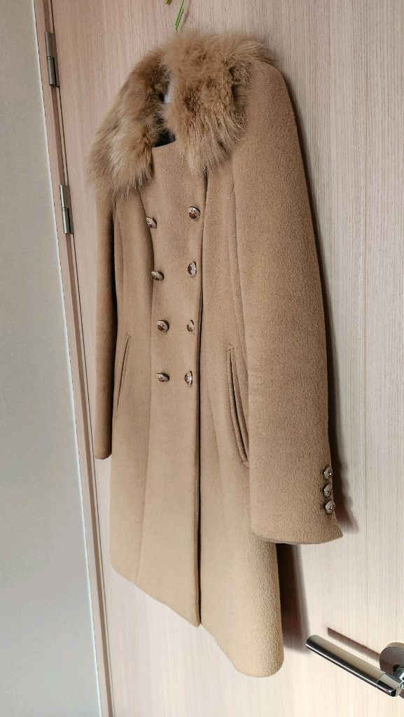 주크 여자베이지코트 울앙고라코트 S--3