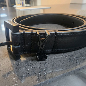 생로랑 블랙 YSL 로고 벨트(54465) 80사이즈