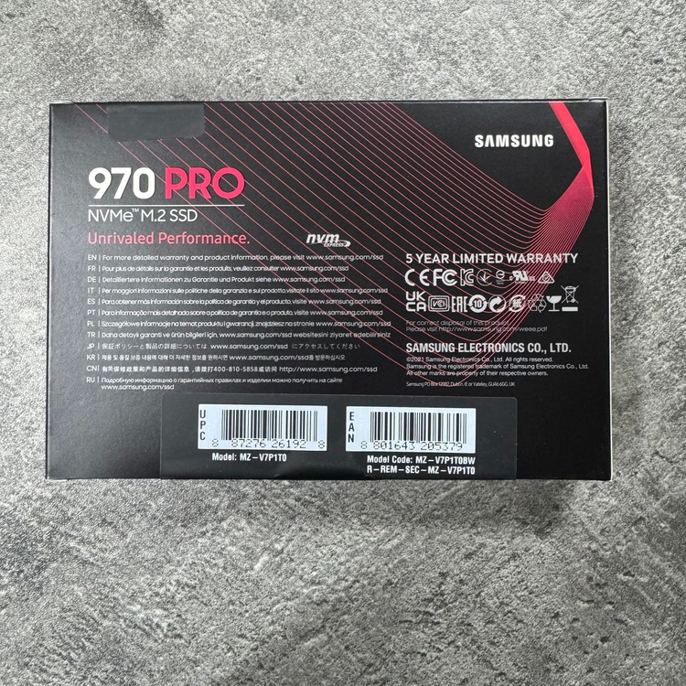 (새상품) 삼성 970 PRO 1TB 판매합니다. - 보증기간 완료--1