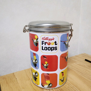 새상품>켈로그 양철통(빈티지 소품,주석상자)