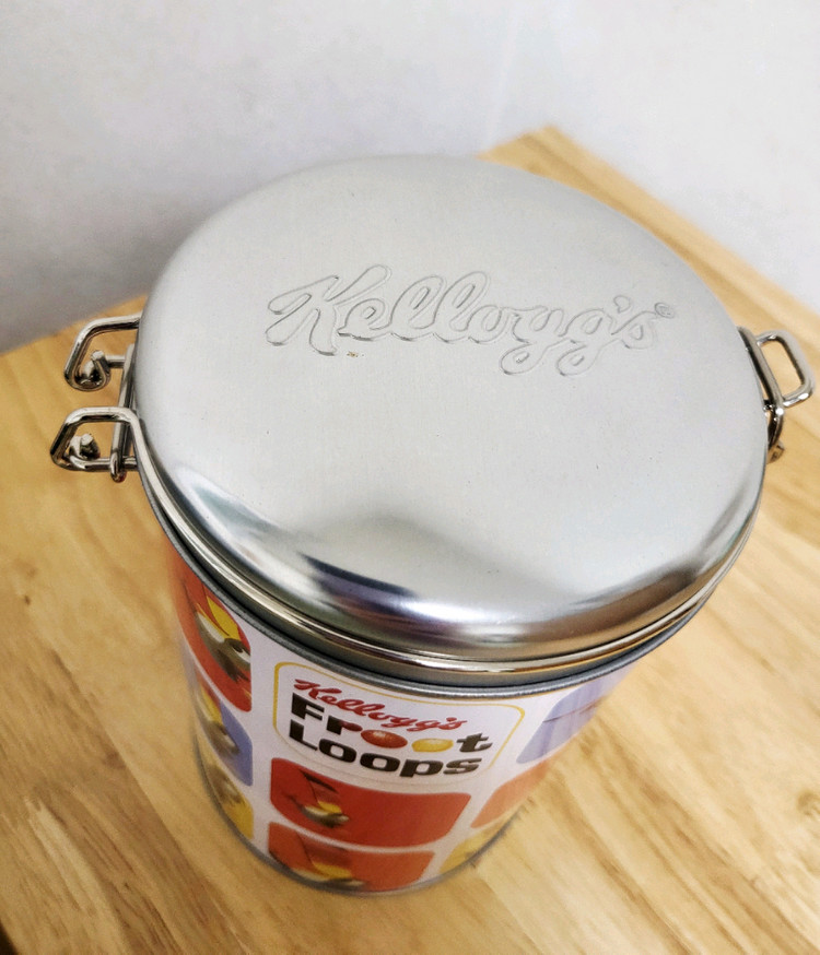 새상품>켈로그 양철통(빈티지 소품,주석상자)--1