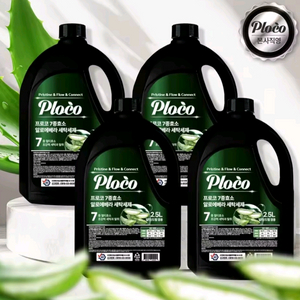 실내건조 7종효소 알로에베라 세탁세제 2.5L 4개입 대용량