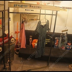 (8779) 6개 일괄판매 중고1단옷가게행거 의류매장행거 벽걸이행거 옷가게소품 의류매장집기