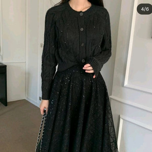 러브민 LVM 헤일리 가디건 차콜/시에 오르 유메르 어라운드율 그레이룸 오뮤