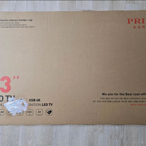 프리즘 43인치 4K UHD 일반TV 1등급 LG IPS패널 PT430UD 팝니다!