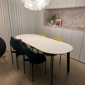 클럽메사 6인용 원형 식탁테이블 판매합니다