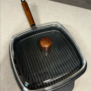 [바오먼트] 26cm 무쇠 그릴팬