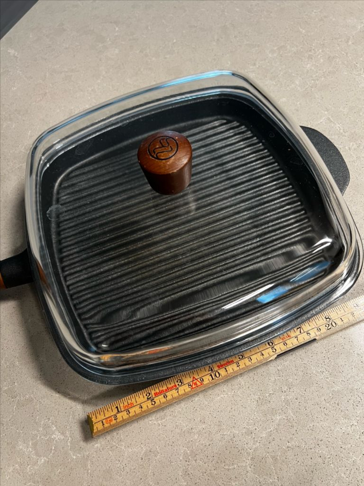 [바오먼트] 26cm 무쇠 그릴팬--1