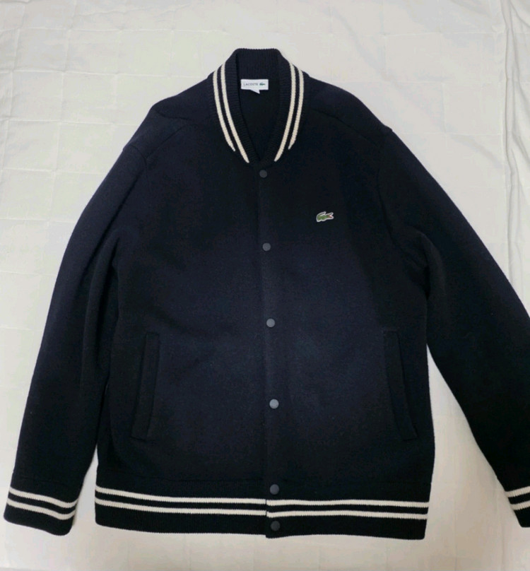 라코스테 울혼방 스타디움 가디건 XL남성 스타디움 가디건 AH131E-53N 105~110 6사이3회 봄버 자켓--8