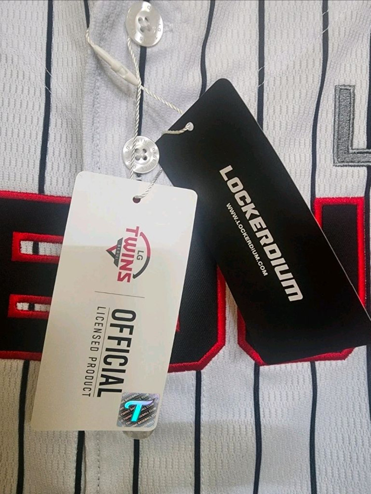 (미사용 새제품)LG트윈스 프리미엄 서울유니폼(95사이즈,문성주 마킹)--4