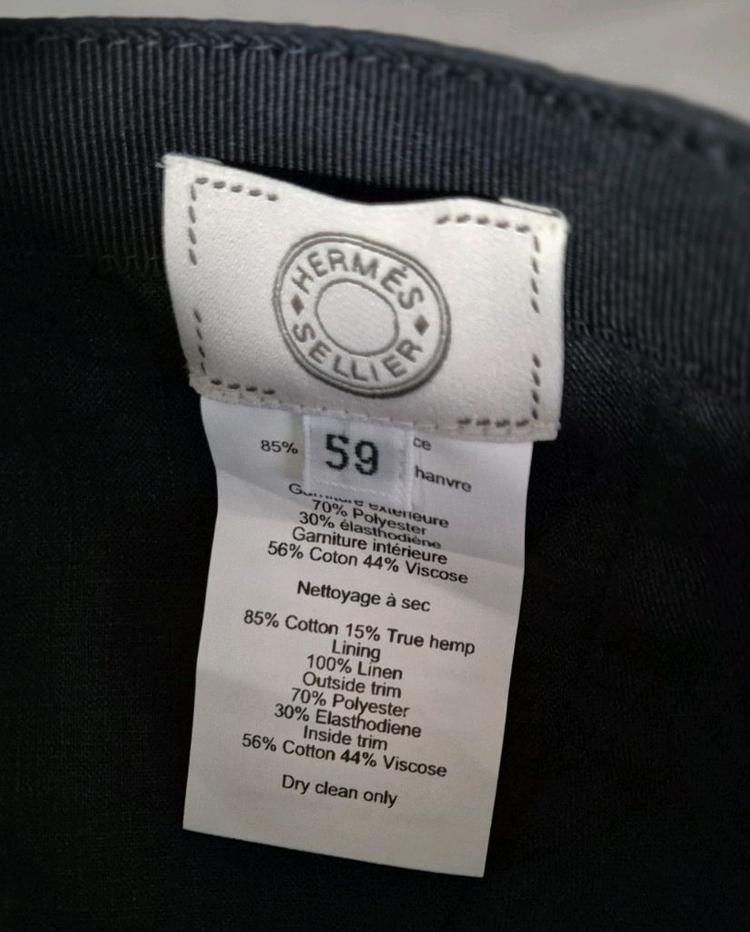 (새상품/풀세트) 에르메스 Paddock 캡 59호 네이비 팝니다.--7