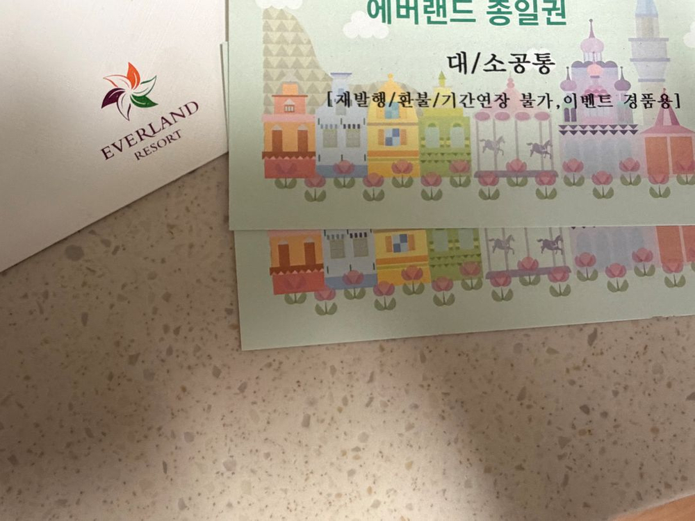 에버랜드 종일권2매--0