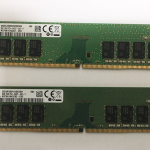 삼성 ddr4 메모리 램 8gb 2개 판매합니다.