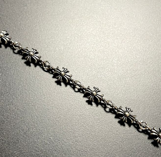 타이니 팔찌 남자 크롬하츠 십자가 페이퍼--3