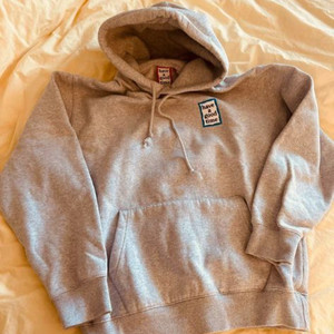 해브어굿타임 그레이 남녀공용 후드티 M사이즈