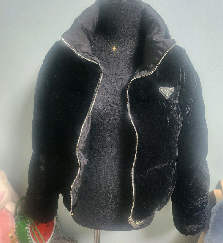 컨버터블 크롭 벨벳패딩--1