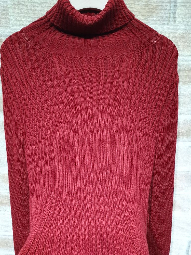 제시뉴욕 정품 새것수준 폴리 백리본 터틀넥 롱니트 66--6