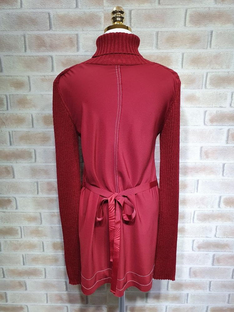 제시뉴욕 정품 새것수준 폴리 백리본 터틀넥 롱니트 66--9