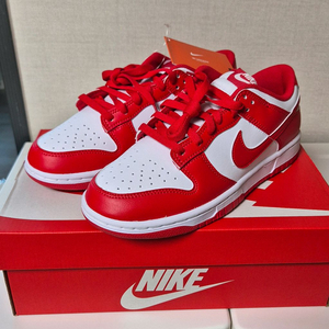 [새상품] 나이키 덩크로우 팀레드 260사이즈